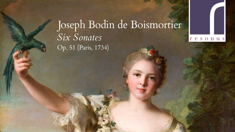 Cover of Boismortier 6 Sonatas performed by Elysium Ensemble (detail)