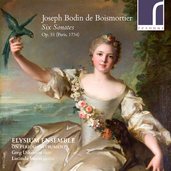 Cover of Boismortier 6 Sonatas CD performed by Elysium Ensemble