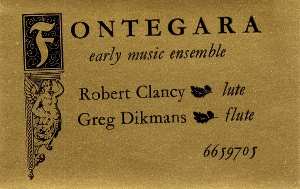 Fontegara Early Music Ensemble - business card